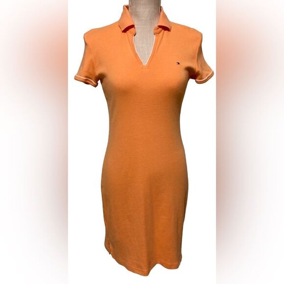 Tommy Hilfiger Orange Polo Dress Small - Picture 1 of 6